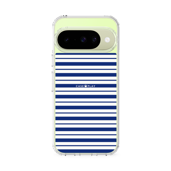 スリムプロテクションケース［ Small Border - Navy ］