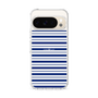 スリムプロテクションケース［ Small Border - Navy ］