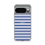 スリムプロテクションケース［ Small Border - Navy ］