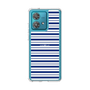 スリムプロテクションケース［ Small Border - Navy ］