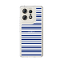 スリムプロテクションケース［ Small Border - Navy ］
