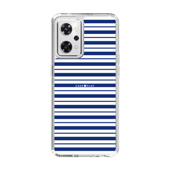 スリムプロテクションケース［ Small Border - Navy ］