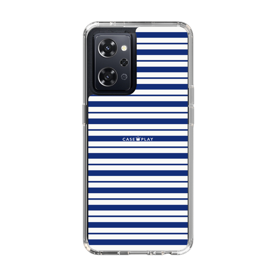 スリムプロテクションケース［ Small Border - Navy ］