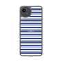スリムプロテクションケース［ Small Border - Navy ］