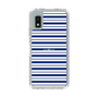 スリムプロテクションケース［ Small Border - Navy ］