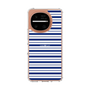 スリムプロテクションケース［ Small Border - Navy ］