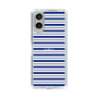 スリムプロテクションケース［ Small Border - Navy ］