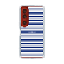 スリムプロテクションケース［ Small Border - Navy ］