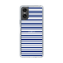 スリムプロテクションケース［ Small Border - Navy ］