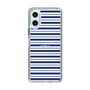 スリムプロテクションケース［ Small Border - Navy ］