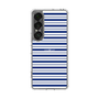 スリムプロテクションケース［ Small Border - Navy ］