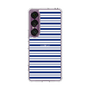 スリムプロテクションケース［ Small Border - Navy ］