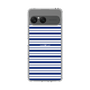 スリムプロテクションケース［ Small Border - Navy ］