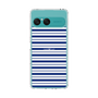 スリムプロテクションケース［ Small Border - Navy ］