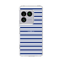 スリムプロテクションケース［ Small Border - Navy ］