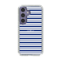 スリムプロテクションケース［ Small Border - Navy ］