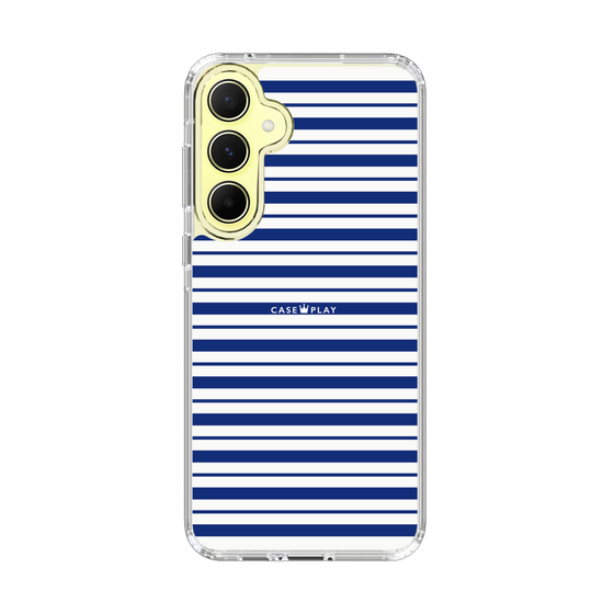 スリムプロテクションケース［ Small Border - Navy ］