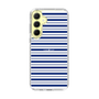 スリムプロテクションケース［ Small Border - Navy ］