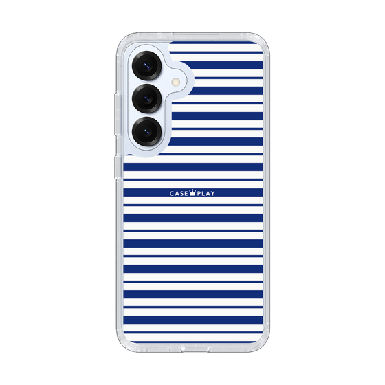 スリムプロテクションケース［ Small Border - Navy ］