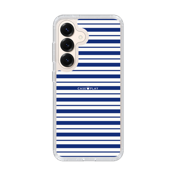 スリムプロテクションケース［ Small Border - Navy ］