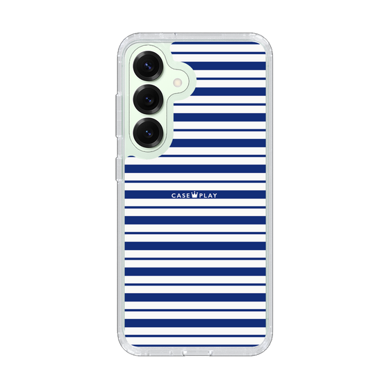 スリムプロテクションケース［ Small Border - Navy ］