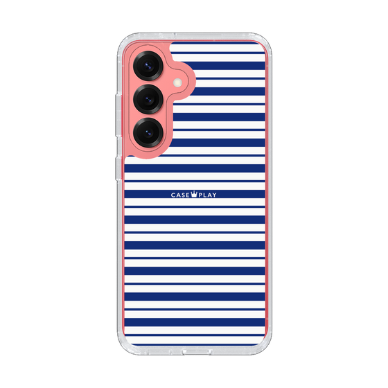 スリムプロテクションケース［ Small Border - Navy ］