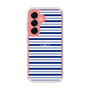 スリムプロテクションケース［ Small Border - Navy ］