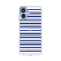 スリムプロテクションケース［ Small Border - Navy ］