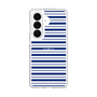 スリムプロテクションケース［ Small Border - Navy ］