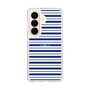 スリムプロテクションケース［ Small Border - Navy ］