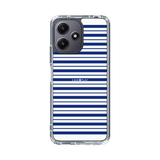 スリムプロテクションケース［ Small Border - Navy ］