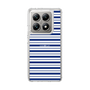スリムプロテクションケース［ Small Border - Navy ］