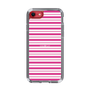 スリムプロテクションケース［ Small Border - Pink ］