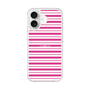スリムプロテクションケース［ Small Border - Pink ］