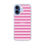 スリムプロテクションケース［ Small Border - Pink ］