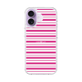 スリムプロテクションケース［ Small Border - Pink ］