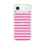 スリムプロテクションケース［ Small Border - Pink ］