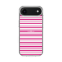 スリムプロテクションケース［ Small Border - Pink ］