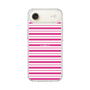 スリムプロテクションケース［ Small Border - Pink ］