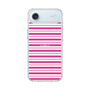 スリムプロテクションケース［ Small Border - Pink ］
