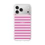 スリムプロテクションケース［ Small Border - Pink ］
