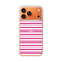 スリムプロテクションケース［ Small Border - Pink ］