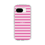 スリムプロテクションケース［ Small Border - Pink ］