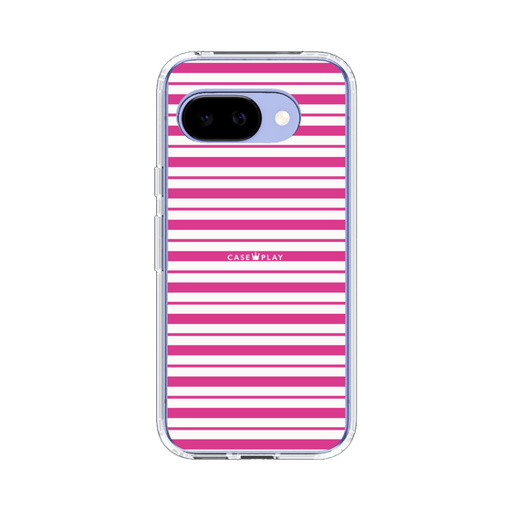 スリムプロテクションケース［ Small Border - Pink ］