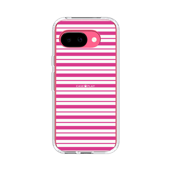 スリムプロテクションケース［ Small Border - Pink ］