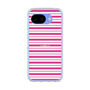 スリムプロテクションケース［ Small Border - Pink ］