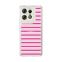 スリムプロテクションケース［ Small Border - Pink ］