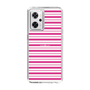 スリムプロテクションケース［ Small Border - Pink ］