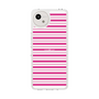 スリムプロテクションケース［ Small Border - Pink ］