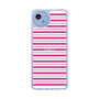 スリムプロテクションケース［ Small Border - Pink ］